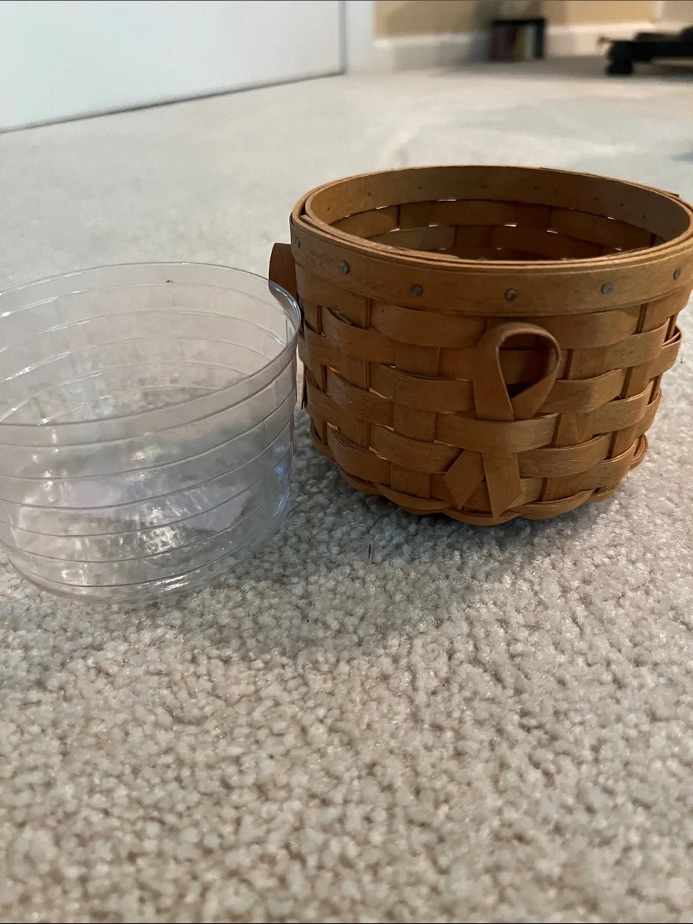 Longaberger 2006 Breast Cancer Basket and Protector -SFH